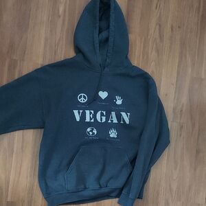 Gildan Dark Gray Vegan Hoodie